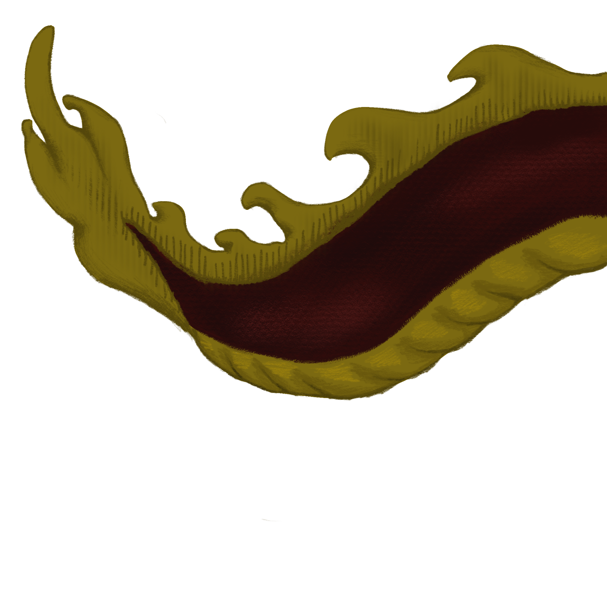 picture of the dragons tail that I drew on ipad